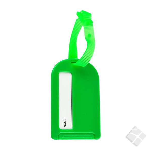 Bagasjetag med logo trykk, grønn