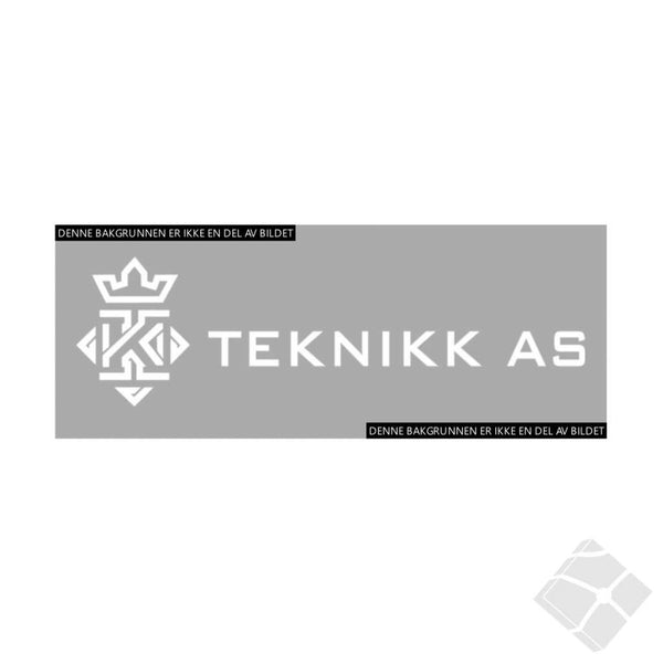 K-Teknikk AS, bryst logo - hvit