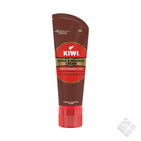 Kiwi skokrem tube, brun