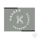 Knabens venner bryst logo, hvit