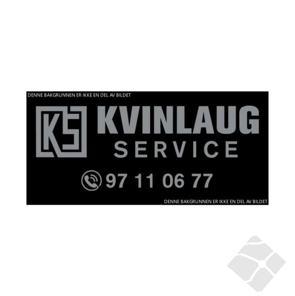 Kvinlaug service, bryst logo