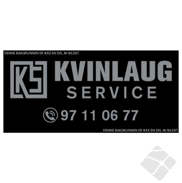 Kvinlaug service, rygg logo