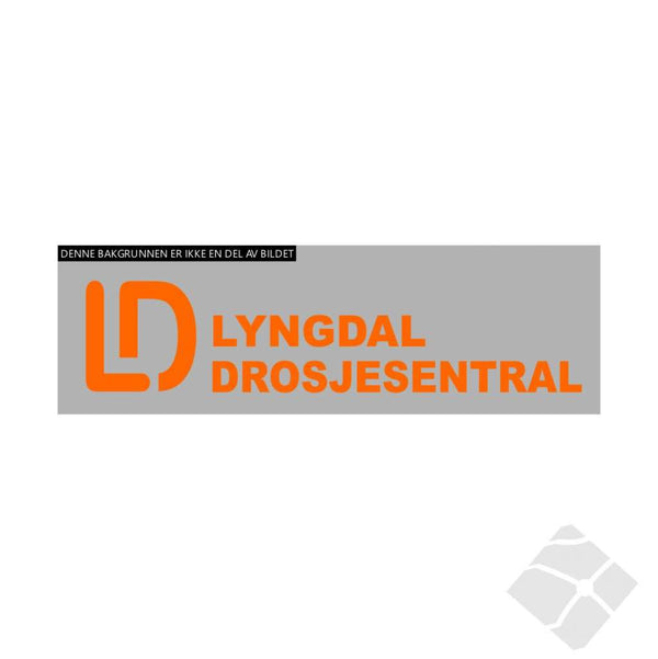 Lyngdal drosjesentral, bryst logo