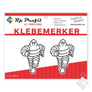 Michelin man running - klebemerke
