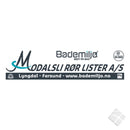 Modalsli rør lister As, bryst logo
