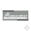 Modalsli rør bryst logo, hvit