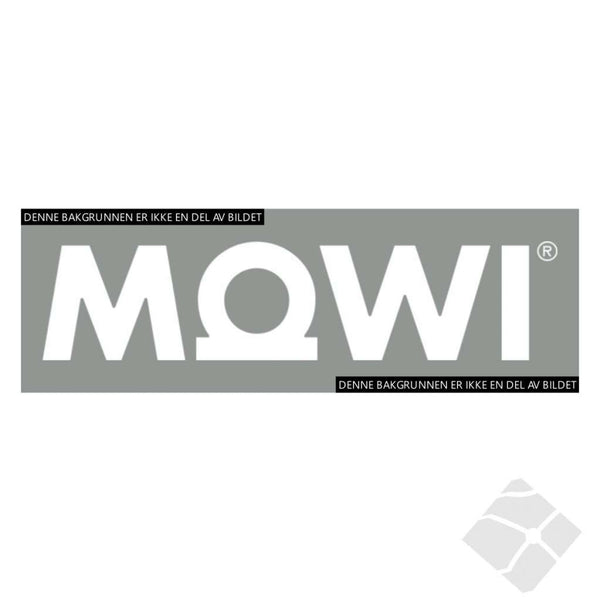 MOWI rygg logo 260mm, hvit
