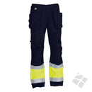 Multinorm arbeidsbukse Fristad  - Safety gul