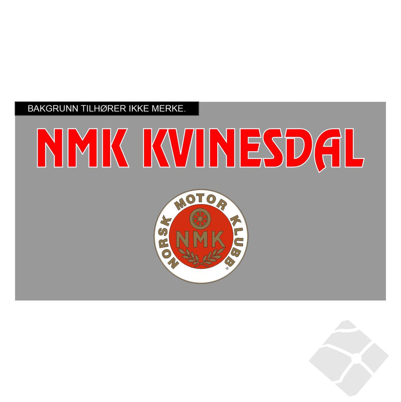NMK Kvinesdal stor rygg/bryst logo