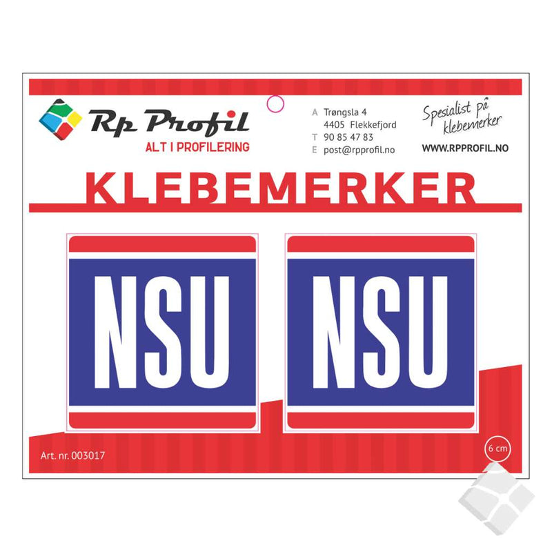 NSU - klebemerke