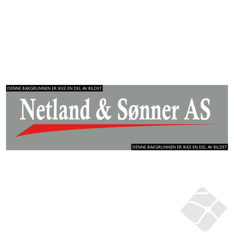 Netland & Sønner rygg, hvit - netto