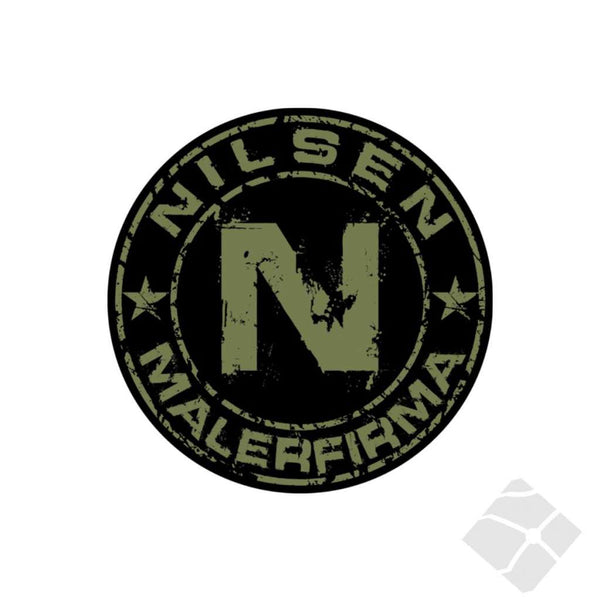 Einar Nilsen Malerfirma, rund logo