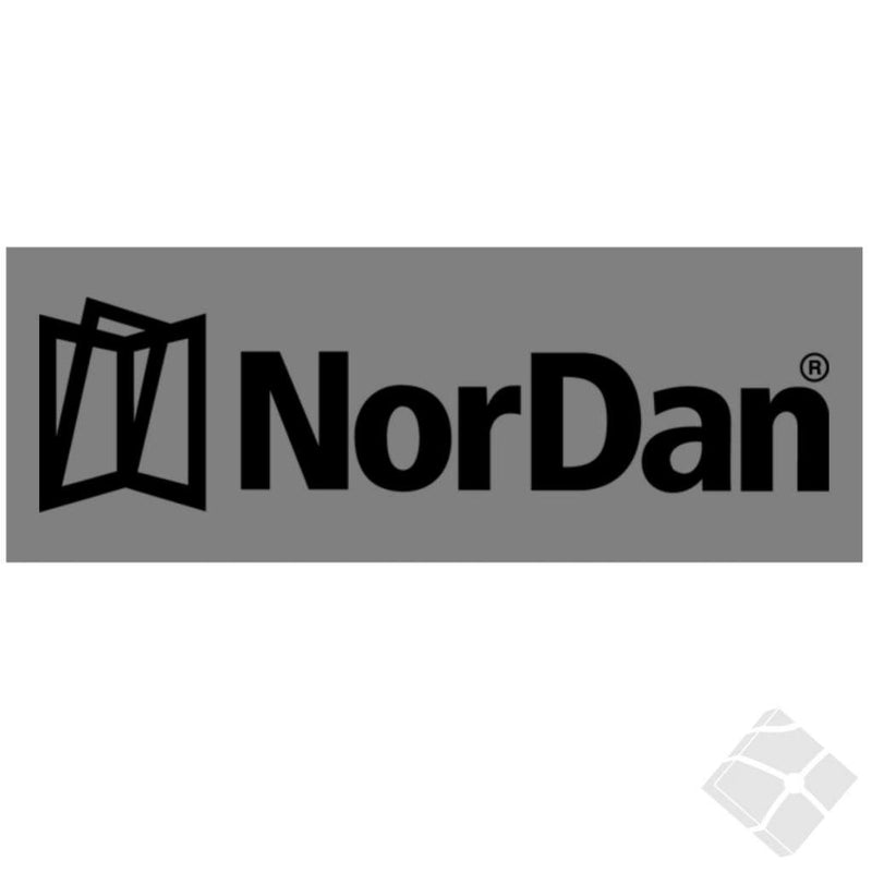 Nordan bryst logo, sort