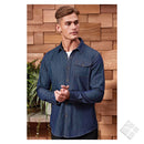 Deminskjorte - Jeans stitch, sort demin