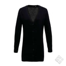 Cardigan lady lang, sort