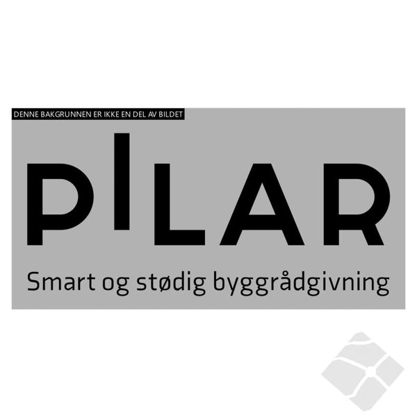 Pilar Smart & Stødig byggrådgivning, rygg logo, sort