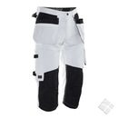 Piratbukse for proffisjonelle malere, hvit