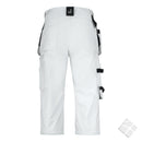 Piratbukse for proffisjonelle malere, hvit