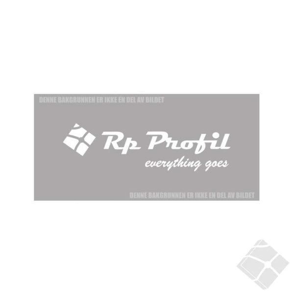 Rp Profil bryst logo, hvit