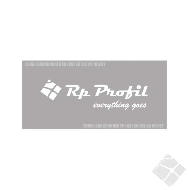 Rp Profil bryst logo, hvit