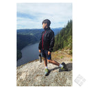 Skalljakke ultra lett i rip-stop, sort