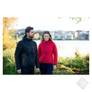 Ultralett jakke thermal til dame, sort/koksgrå