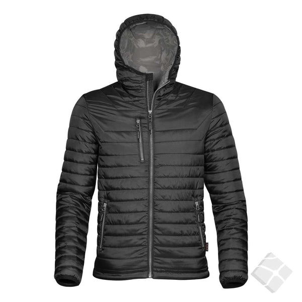 Ultralett jakke thermal, sort/koksgrå