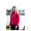 Ultralett jakke thermal til dame, sort/koksgrå