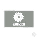Skailand turbin, bryst logo , hvit