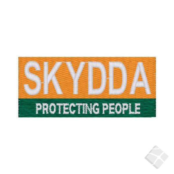 Skydda protecting broderingslogo