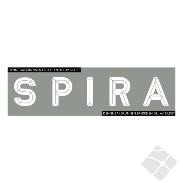 SPIRA rygg logo, hvit