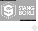 Stangborli bygg AS brystlogo ,hvit