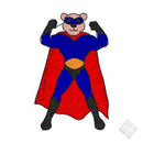 Superbamse med kappe - brodering