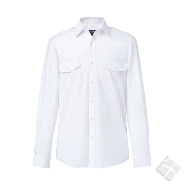 Uniform skjorte Hermes L/E, hvit