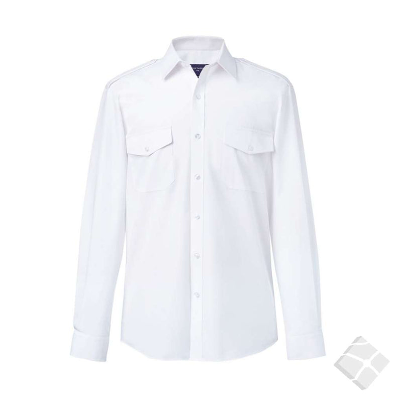 Uniform skjorte Hermes L/E, hvit