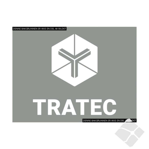 Tratec logo merke, hvit