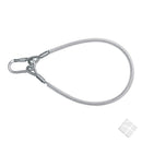 Festeslynge stålwire 2m m/karbin