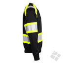 Arbeidsgenser med refleks, sort/gul