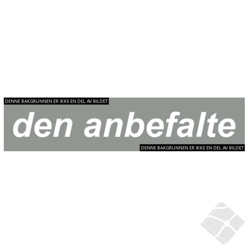 den anbefalte (for rygg/arm), hvit