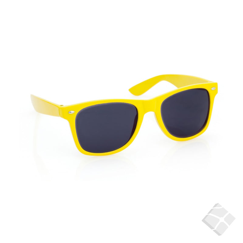 Solbrille America med logo trykk, gul