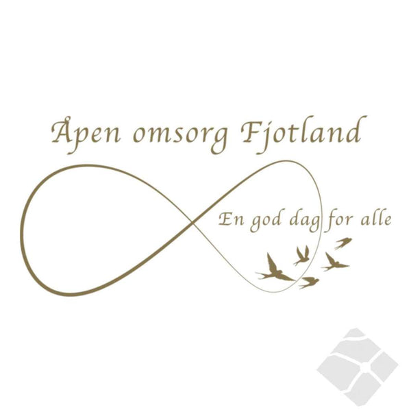 Åpen omsorg Fjotland, rygg logo
