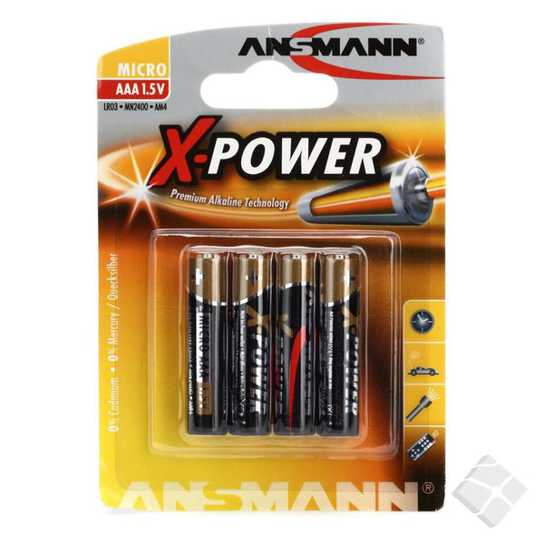 X-power batteri AAA 4pkn